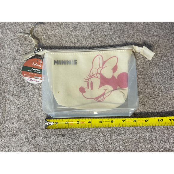 NWT Disney MINNIE MOUSE Zipper Nylon POUCH Kingdom Hearts Disneyland Disneyworld - Picture 5 of 5